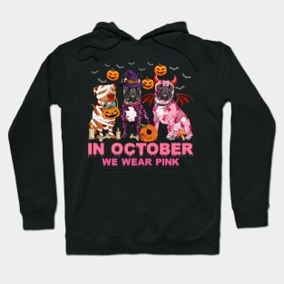 In October We Wear Pink Pumpkin Pitbull Hoodie